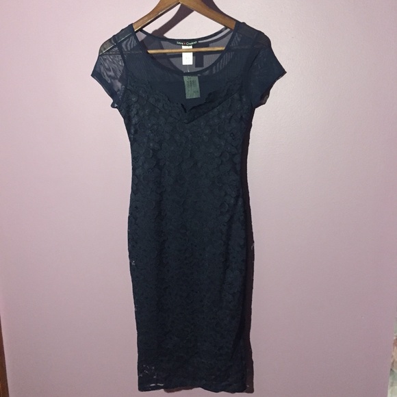 Navy Body-con Dress - Picture 2 of 5